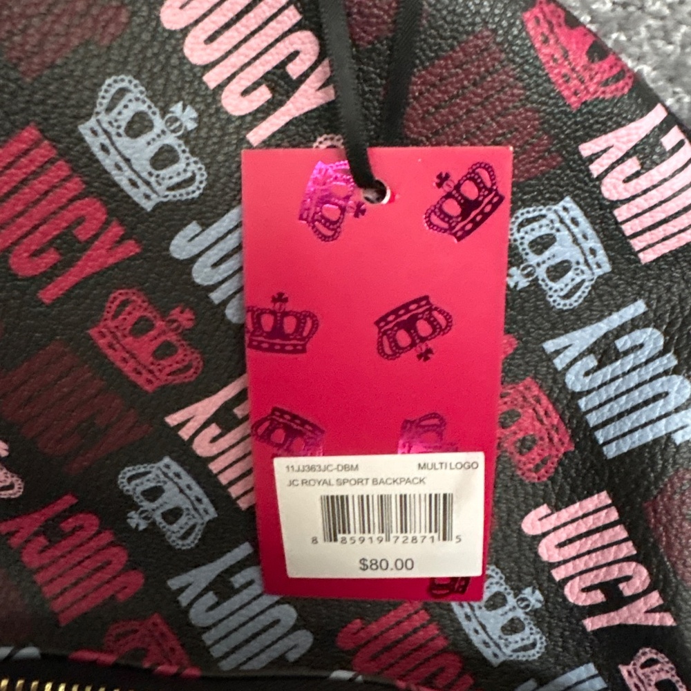 NWT Juicy Couture JC Royal Sport Backpack Multilogo - Picture 2 of 8